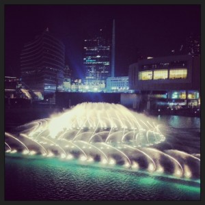 Fountains downtown Dubai