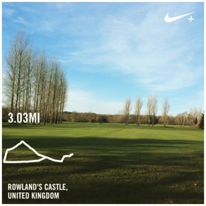 Christmas Day run Rowlands Castle