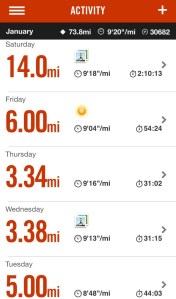 Week 4 of Paris Marathon training