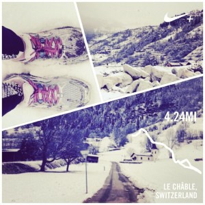 Hill training in the alps